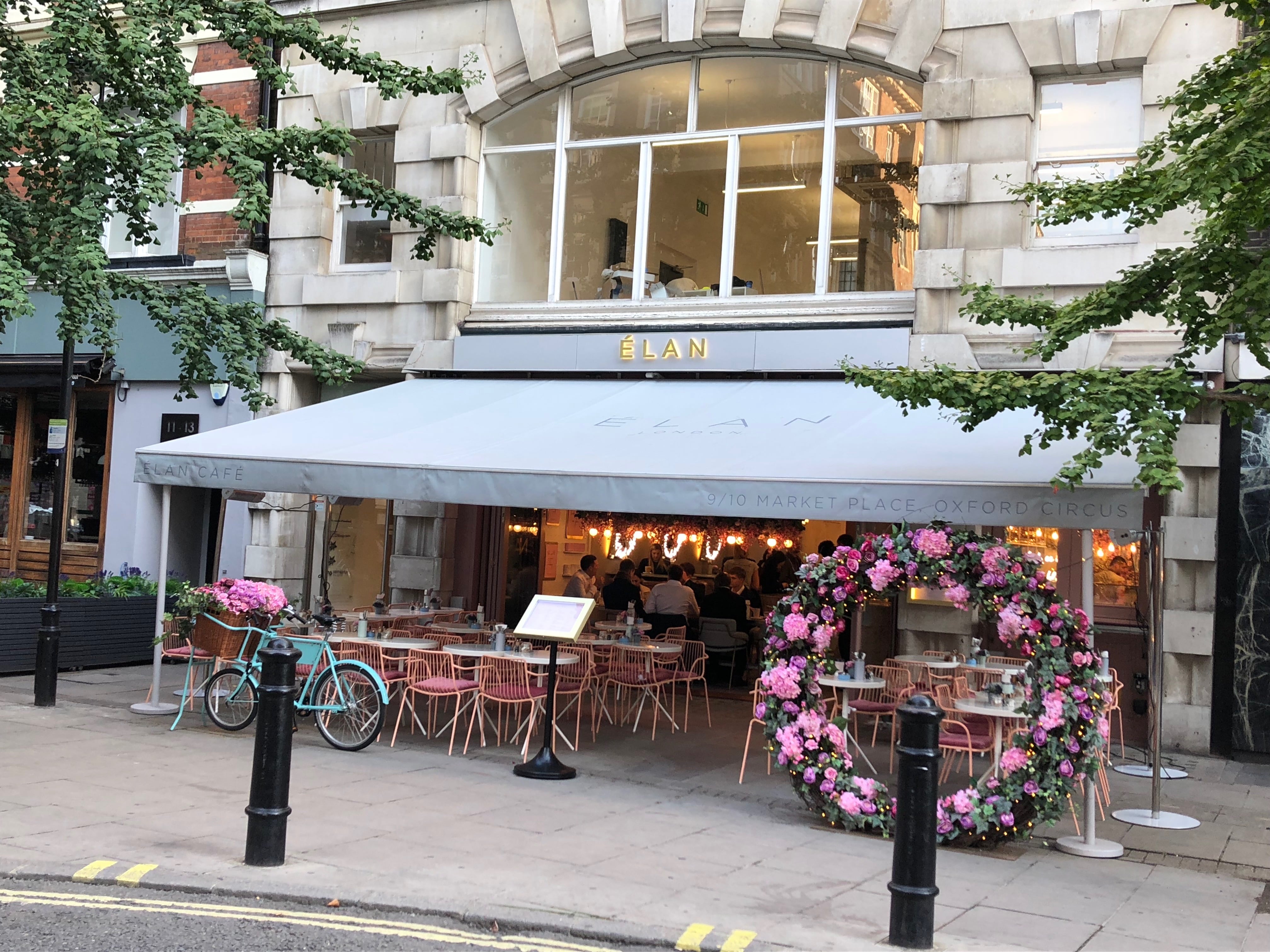 Elan Café, Market Place, London Radiant Blinds Ltd